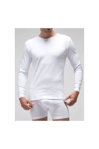 830 RAPIFE 48-60 BLANCO CAMISETA HOMBRE MANGA LARGA ALGODON