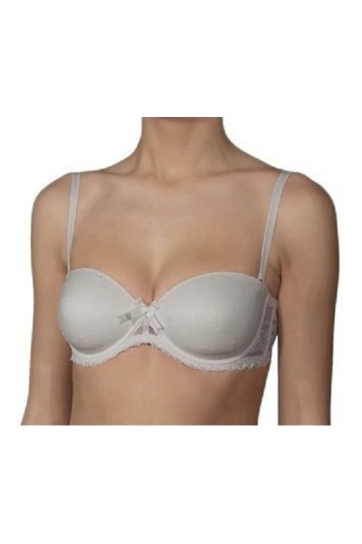 1916 D SELMARK SUJETADOR SIN TIRANTAS AROS CON RELLENO