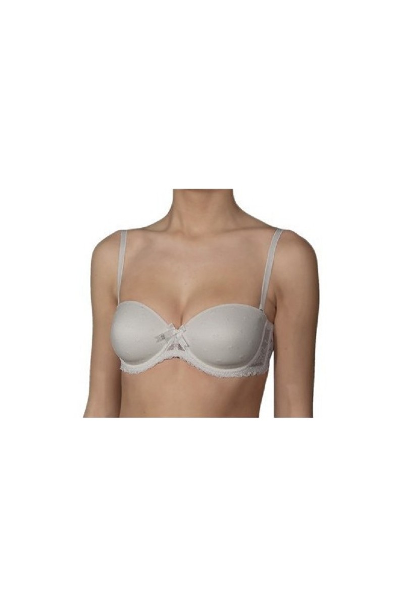 1916 D SELMARK SUJETADOR SIN TIRANTAS AROS CON RELLENO