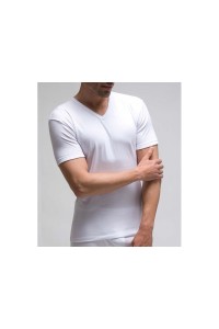 750 RAPIFE 48-56 CAMISETA HOMBRE ALGODON MANGA CORTA CUELLO PICO