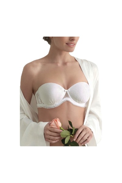 30216 D SELMARK SUJETADOR SIN TIRANTAS AROS CON RELLENO "ALEXANDRA"