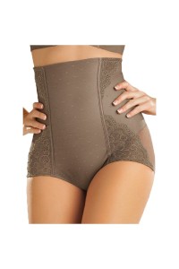 12849 LEONISA FAJA BRAGA CINTURA ALTA APLIQUES BLONDA