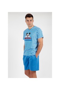 55408 DISNEY PIJAMA HOMBRE ALGODON RAYAS MICKEY