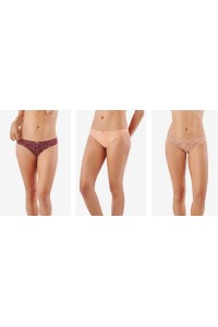PB1011 PROMISE PACK-3 BRAGA BIKINI ALGODON ESTAMPADO "PC1011"