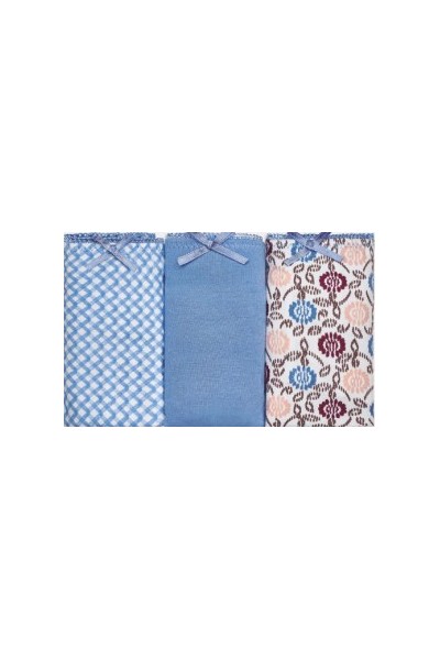 PB1011 PROMISE PACK-3 BRAGA BIKINI ALGODON ESTAMPADO "PC1011"