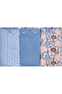 PB1011 PROMISE PACK-3 BRAGA BIKINI ALGODON ESTAMPADO "PC1011"