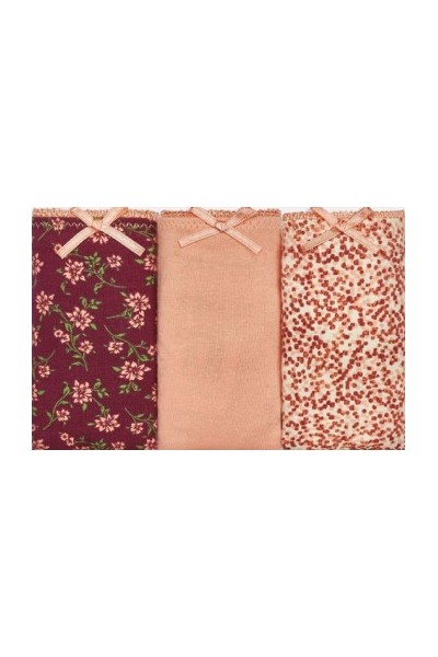 PB1011 PROMISE PACK-3 BRAGA BIKINI ALGODON ESTAMPADO "PC1011"