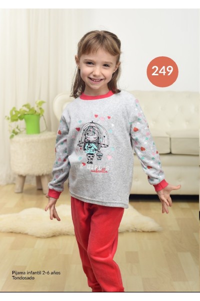 KN-249 IV21 KNT PIJAMA INFANTIL TERCIOPELO THE GIRL´S