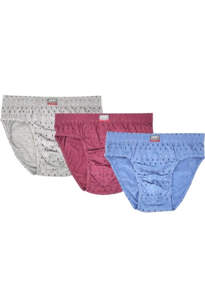 302 JAST PACK-3 SLIP HOMBRE ESTAMPADOS FONDO COLOR