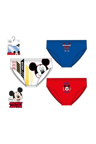 HU8131 MICKEY PACK-3 SLIPS NIÑO