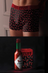 48353 ADMAS BOXER HOMBRE ROJO BOTELLA TABASCO