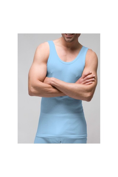 250 RAPIFE 48-56 CELESTE CAMISETA HOMBRE ALGODON TIRANTA