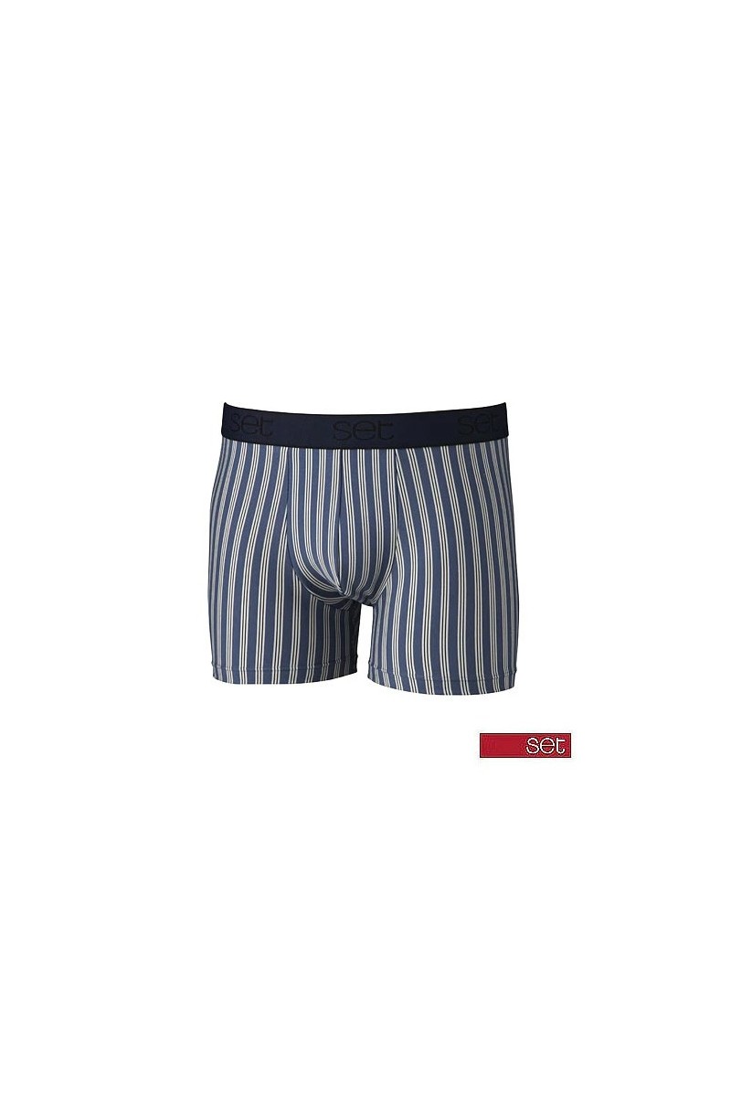 18551 SET BOXER HOMBRE MICROFIBRA RAYAS