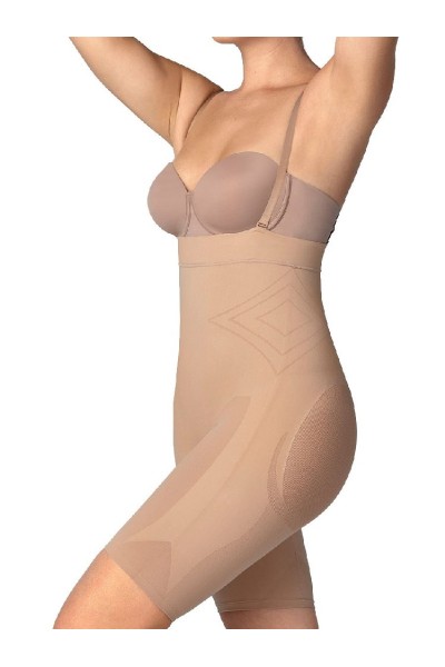 12807M LEONISA BODY MEDIA PIERNA CON TIRANTES