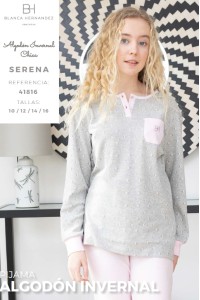 41816 BLANCA HDEZ PIJAMA NIÑA "SERENA"