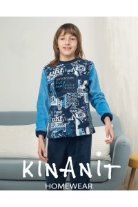 KN-392 IV22 KINANIT PIJAMA NIÑO CORALINA "ADVENTURE EXPLORER WORLD"