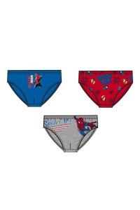 VH8054.E00 SPIDERMAN PACK-3 SLIP NIÑO ALGODON