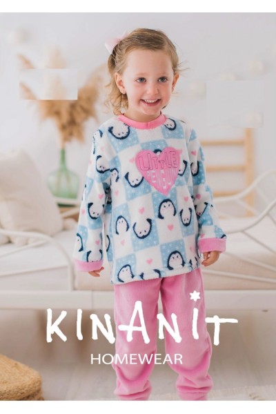 KN-294 IV22 KNT PIJAMA INFANTIL NIÑA CORAL LITTLE PENGUN