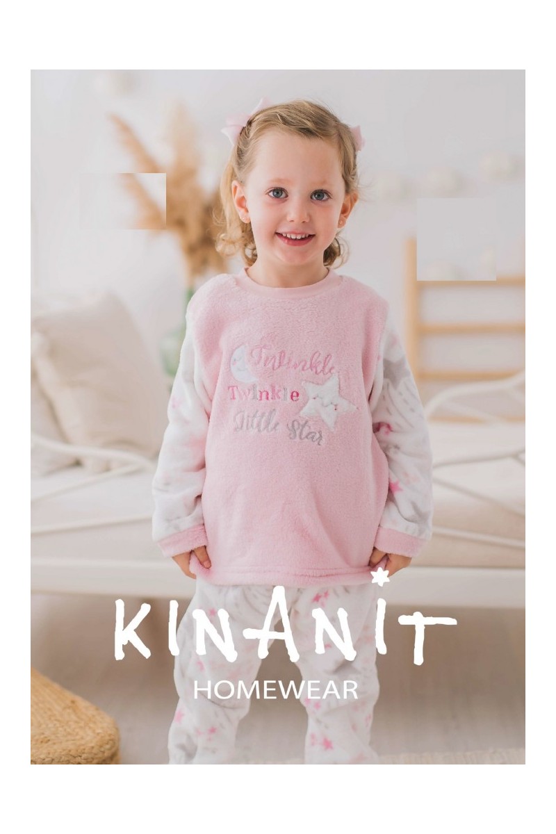 KN-292 IV22 PIJAMA INFANTIL NIÑA CORALINA  "Twinkle little Star"