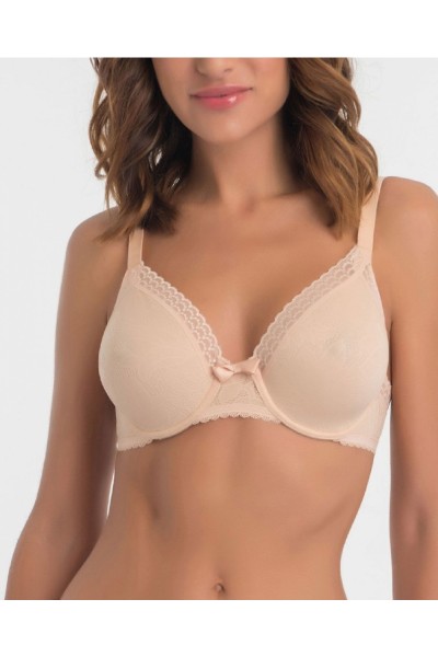 P0713 C PLAYTEX SUJETADOR AROS SIN RELLENO JACQUARD ENCAJE