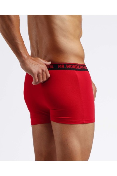 48457 MR. WONDERFUL BOXER HOMBRE ROJO "ME PONES Tonturron"