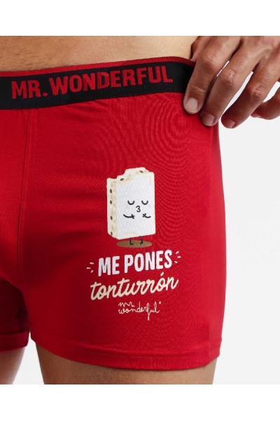 48457 MR. WONDERFUL BOXER HOMBRE ROJO "ME PONES Tonturron"