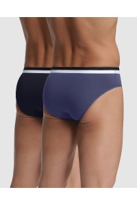 D05H1 UNNO DIM PACK-2 SLIP HOMBRE ALGODON ELASTICO