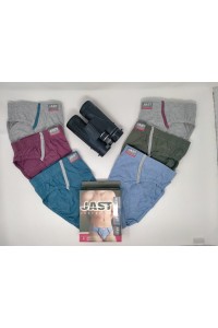 355X JAST 3XL-4XL PACK-3 SLIP HOMBRE LISO COLORES