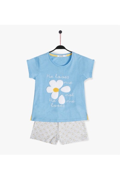 60855 ADMAS PIJAMA NIÑA "HE LOVES ME NOT HE ME LOVES"