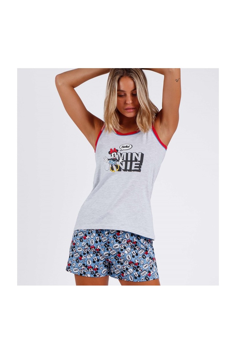 60510 DISNEY PIJAMA MUJER TIRANTA HELLO MICKEY