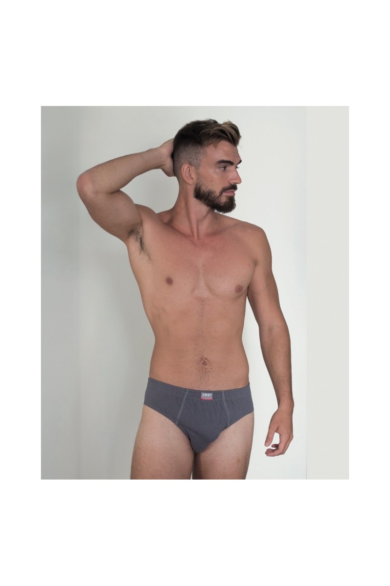 352X JAST 3XL-4XL PACK-3 SLIP HOMBRE LISO ALGODON