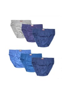 352X JAST 3XL-4XL PACK-3 SLIP HOMBRE LISO ALGODON