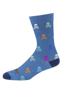 C291 CARLOMAGNO CALCETIN HOMBRE CALAVERAS