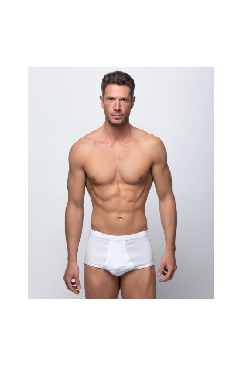 A0985 ABANDERADO BRASLIP HOMBRE CLASICO ALGODON