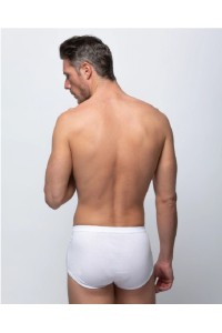 A0985 ABANDERADO BRASLIP HOMBRE CLASICO ALGODON