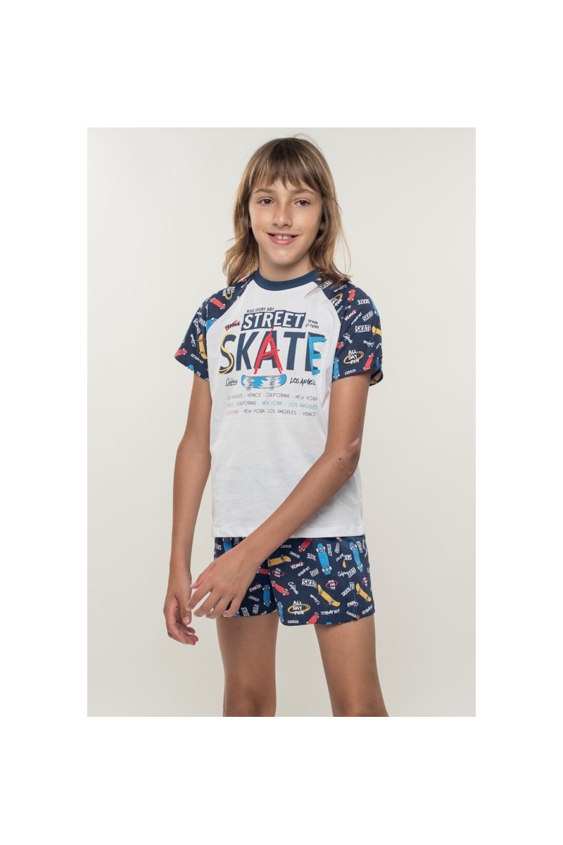 KN-326 VR23 KINANIT PIJAMA NIÑO "STREET SKATE"