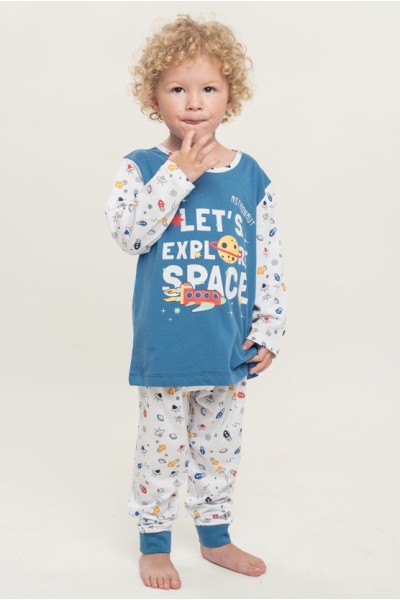 KN-120 VR23 KINANIT PIJAMA LARGO NIÑO INFANTIL "SPACE"