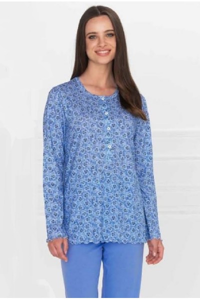 74621 LINCLALOR PIJAMA MUJER LARGO FLORES