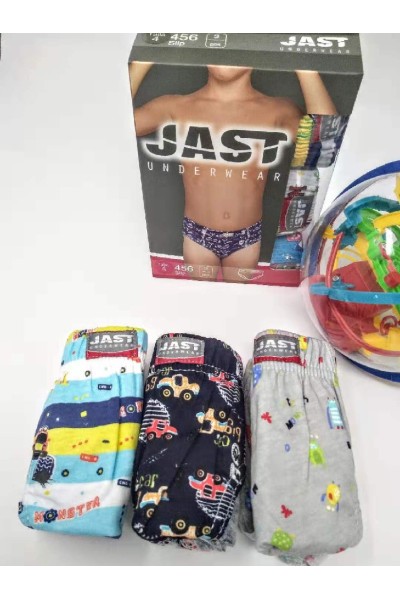 456 JAST PACK-3 SLIP NIÑO ALGODON