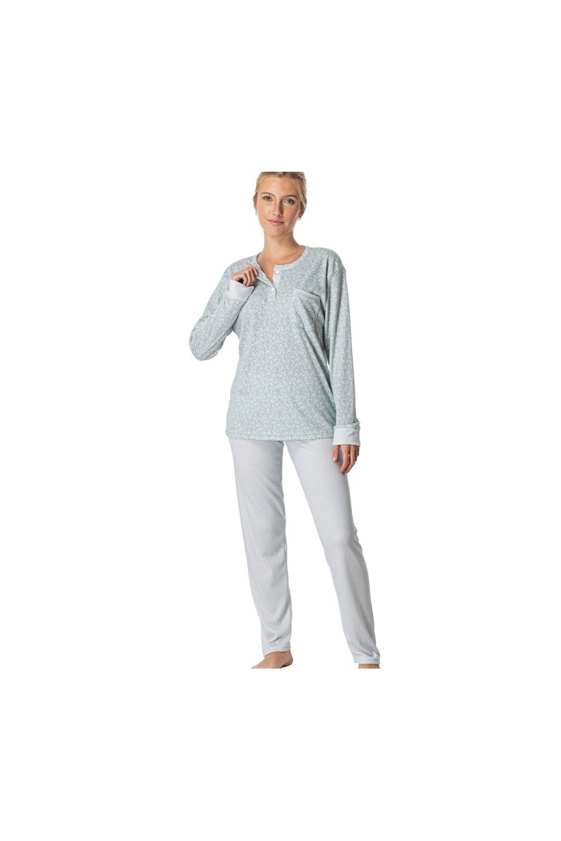 50055 LENISS PIJAMA MUJER FLORECITAS VICHY