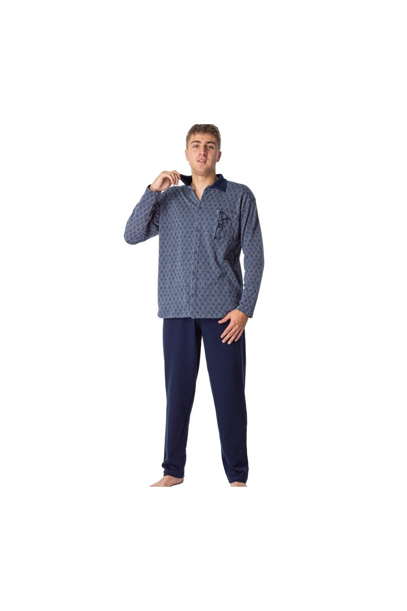 50030 DORMEN PIJAMA HOMBRE ABIERTO JACQUARD