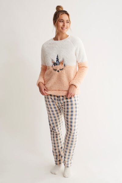 N17172 PROMISE PIJAMA MUJER UNICORNIO