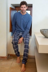 235617 MUSLHER PIJAMA HOMBRE MILANO PANTALON CUADROS