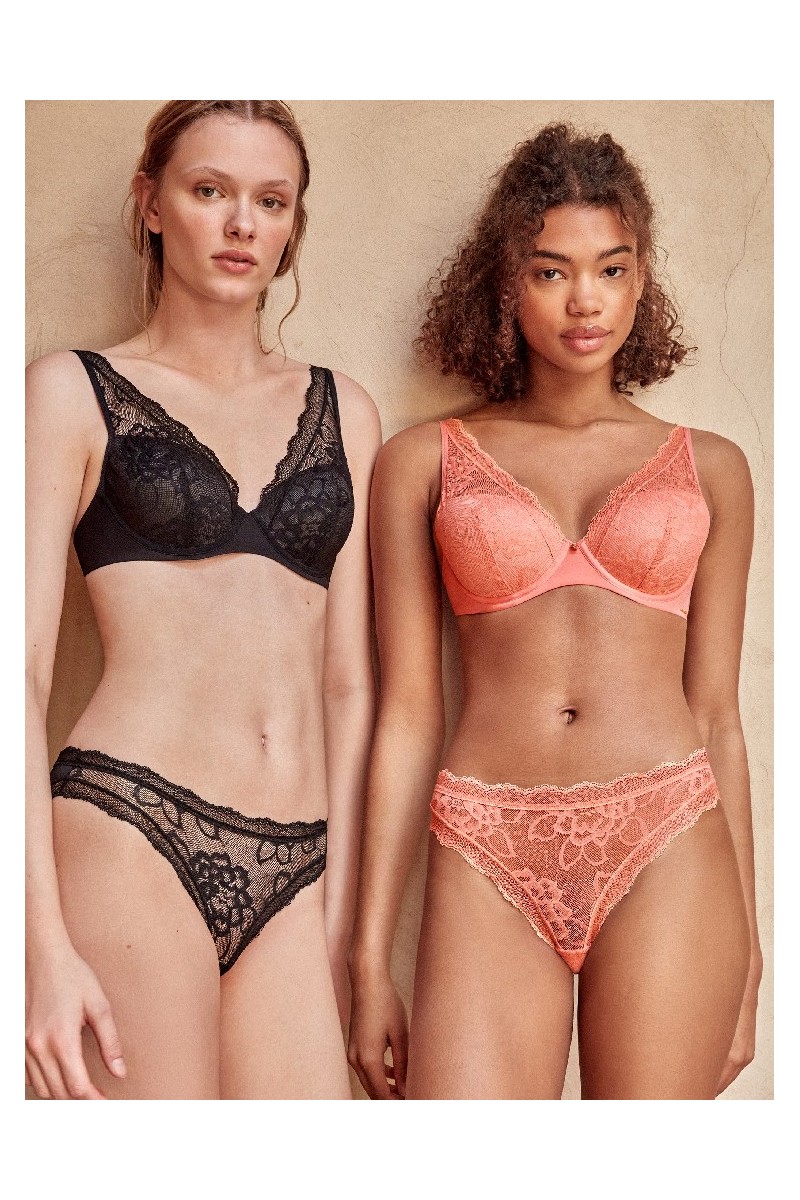2 10056T+2 10056B B GISELA CONJUNTO SUJETADOR BRALETTE ENCAJE