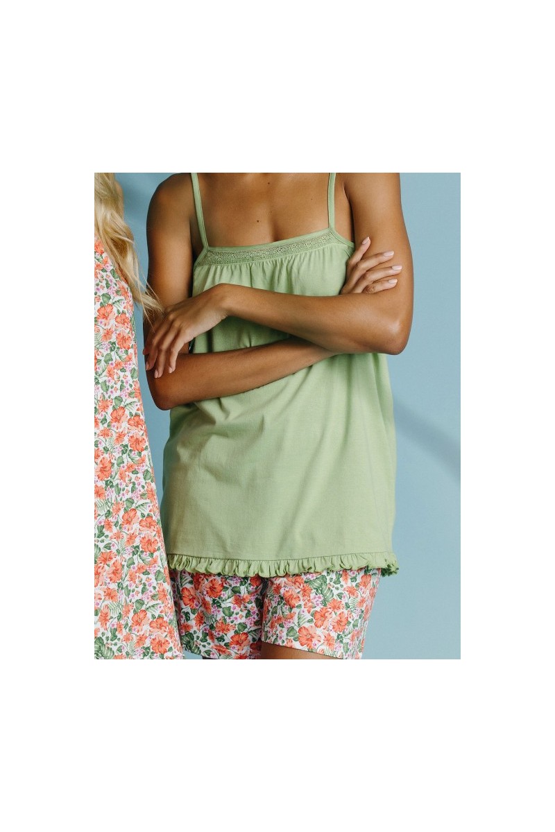 62042 ADMAS PIJAMA MUJER TIRANTA LIGHT POPPIES