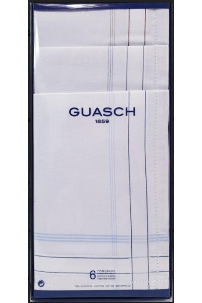 110.90 J GUASCH CRYSTAL 6 Uds PAÑUELOS CRO 43x43