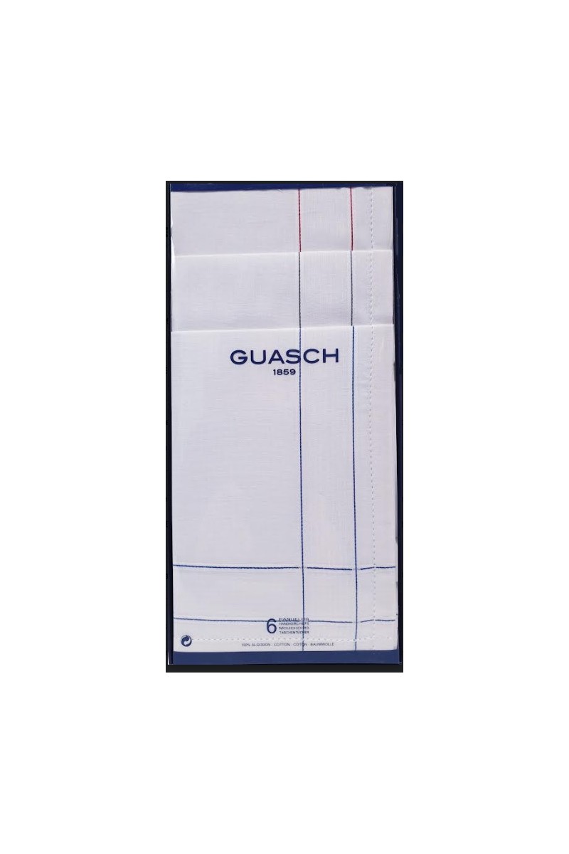 110.90 J GUASCH CRYSTAL 6 Uds PAÑUELOS CRO 43x43