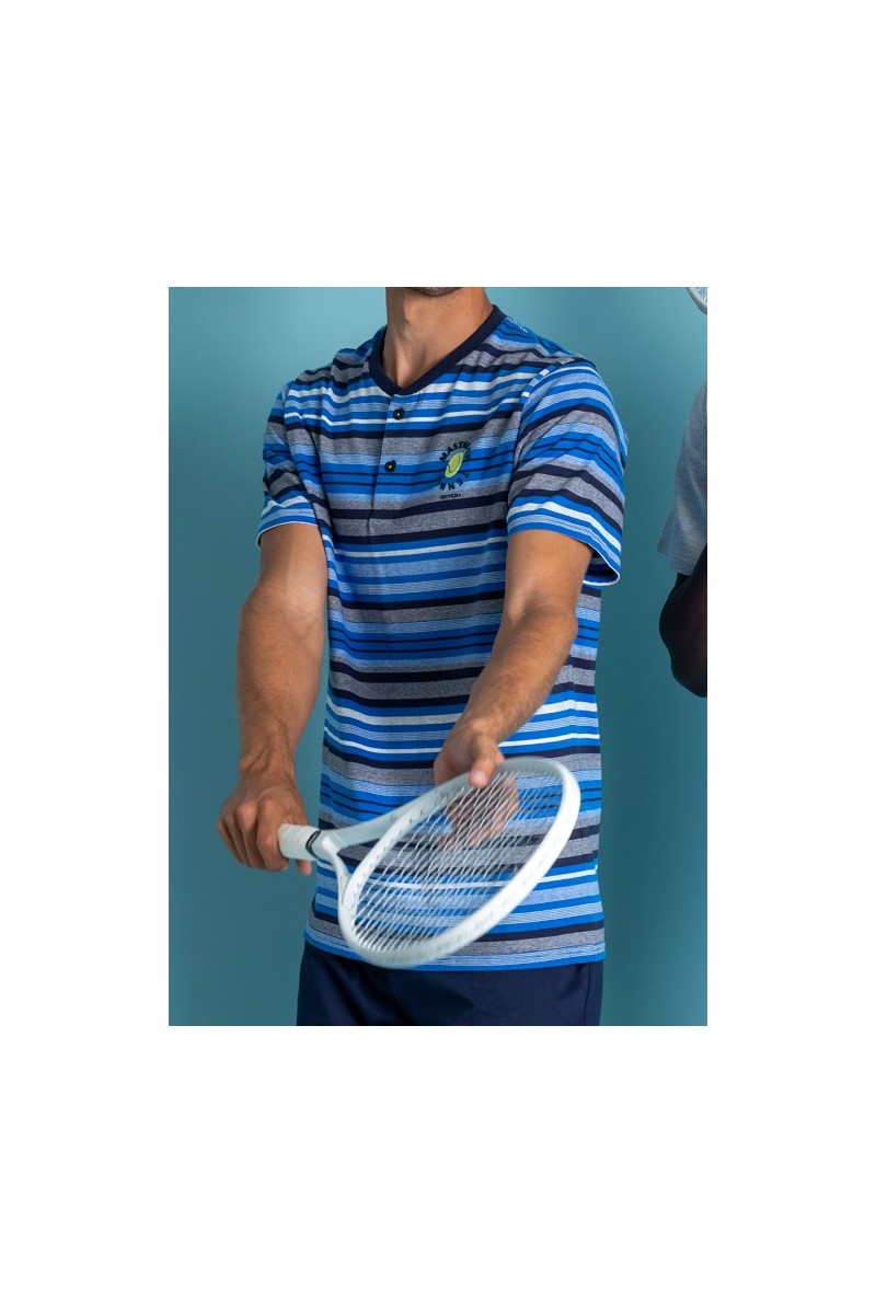 62101 ADMAS PIJAMA HOMBRE RAYAS TENIS