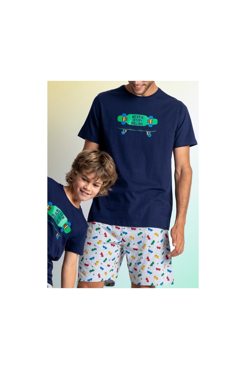 62103 DIVER by ADMAS PIJAMA HOMBRE "NEVER STOP ROLLING"