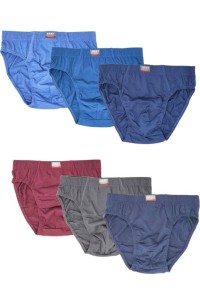 352 JAST PACK-3 SLIP CRO LISO COLORES